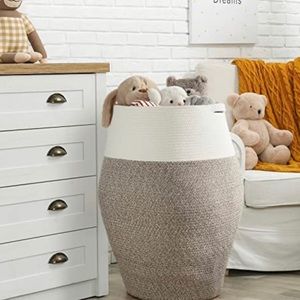 Goodpick Large Laundry Hamper | Woven Cotton Rope Clothes Hamper/ Storage. NWOT